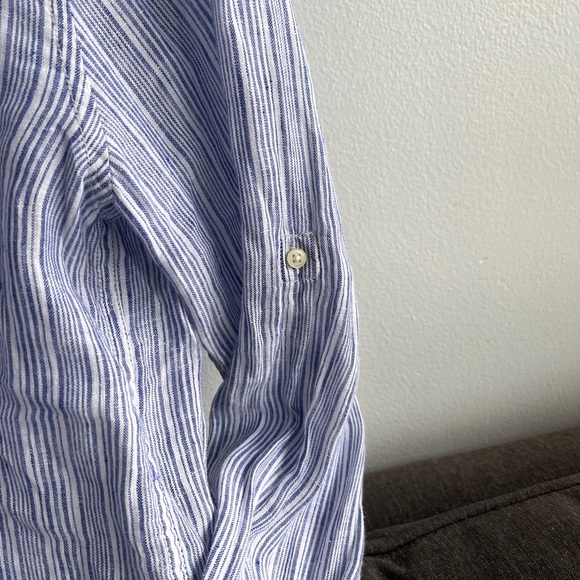 GAP LINEN BOYFRIEND  SHIRT - Picture 10 of 12